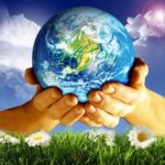 hands holding earth