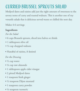curried brussel sprout salad recipe