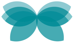 Embracing women's health butterfly graphic